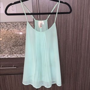 TURQUOISE PLEATED TANK😍😍😍😍😍